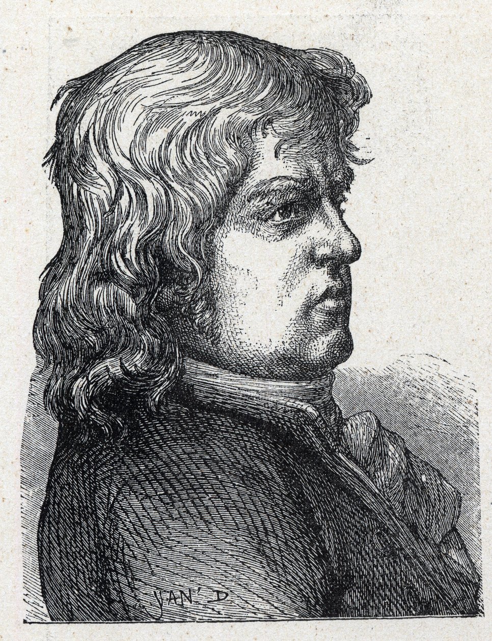 Portret van Marc Guillaume Alexis Vadier (1736-1828), Franse revolutionaire politicus. Gravure uit 1889. Privécollectie door French School
