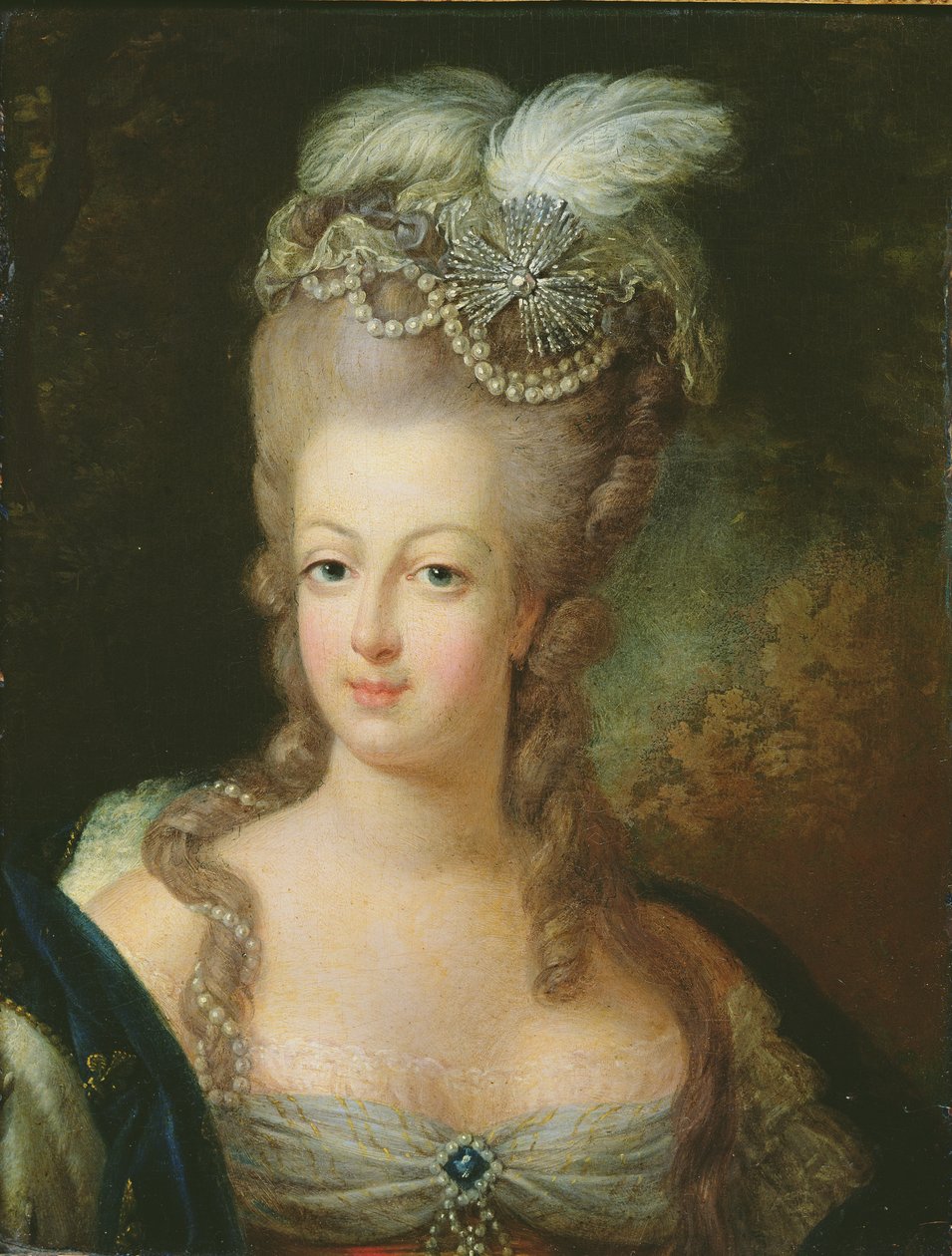 Portret van Marie-Antoinette de Habsbourg-Lorraine (1755-93) door French School