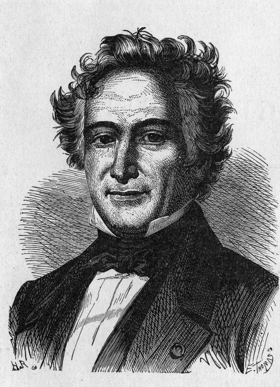 Portret van Michel Eugene (Michel-Eugene) Chevreul (1786-1889), Franse chemicus - in 