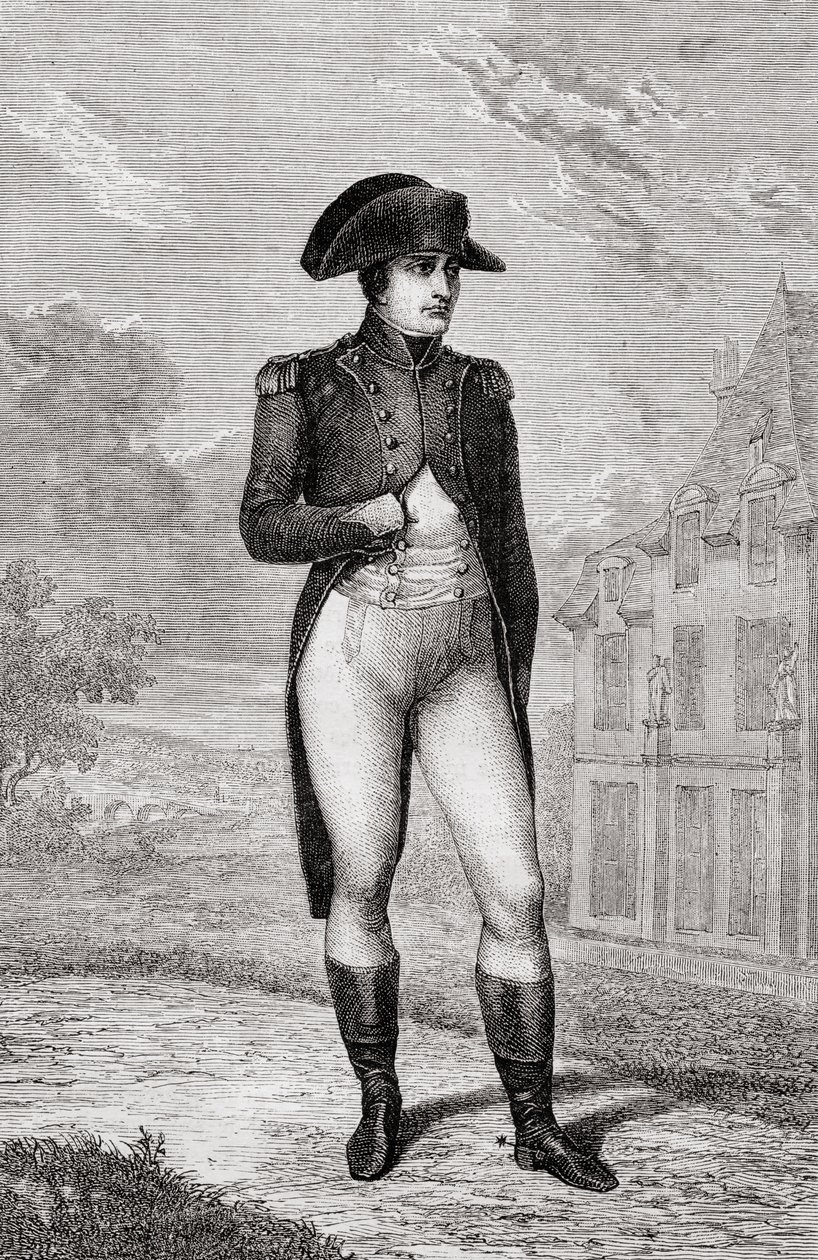 Portret van Napoleon Bonaparte, uit Histoire de la Révolution Française door Louis Blanc door French School