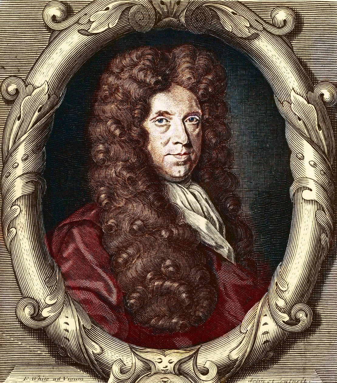 Portret van Nehemiah Grew (1641-1721), Engelse botanicus door French School