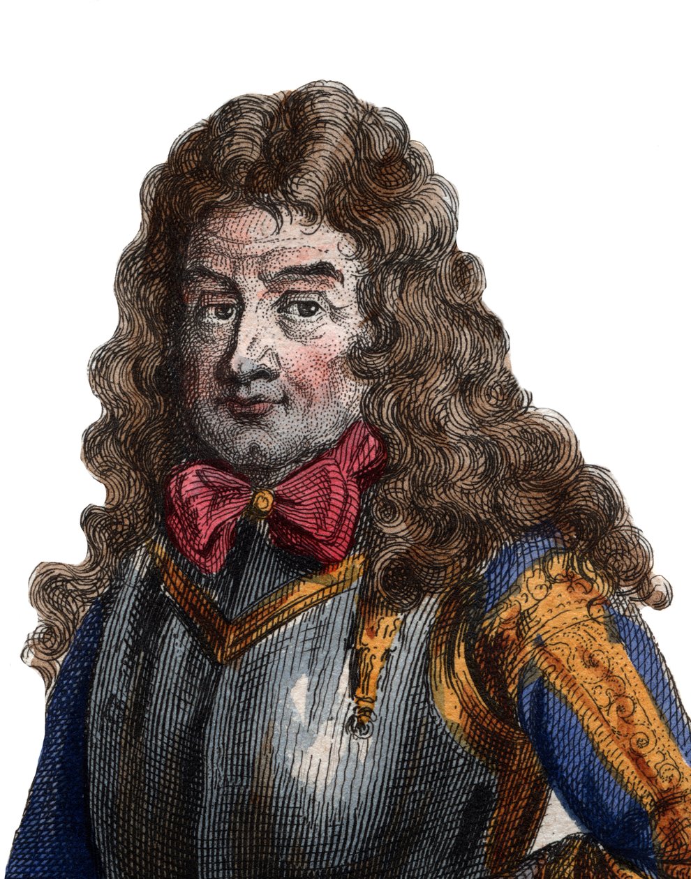Portret van Nicolas Catinat de La Fauconnerie (1637-1712), Franse militaire commandant en Maarschalk van Frankrijk door French School