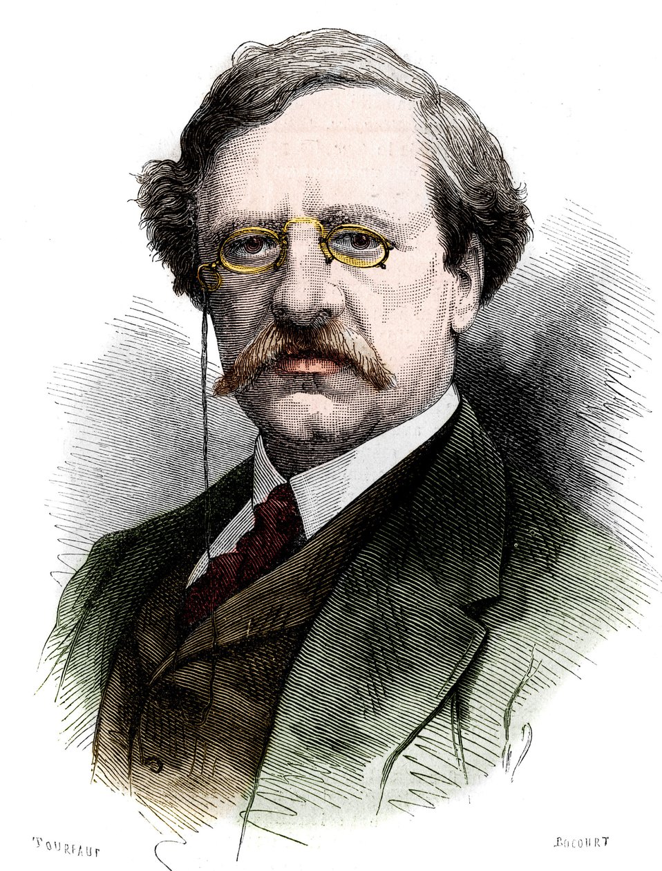 Portret van Nils Adolf Erik (Eric) Baron Nordenskjold (Nordenskiold) (1832-1901), Zweedse natuurkundige en ontdekkingsreiziger. Gravure in Le Monde Illustré nr. 1178 van 25 oktober door French School