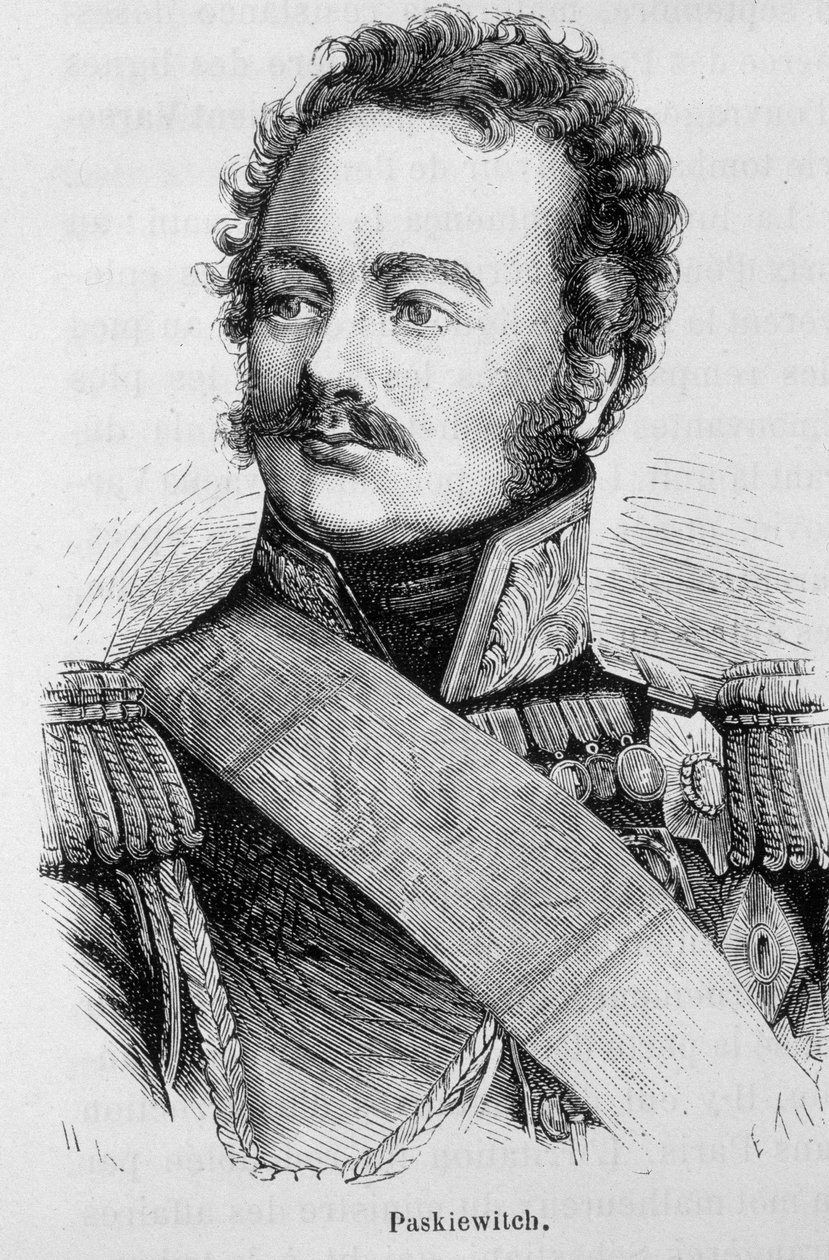 Portret van Paskiewitch (of Paskeevich), Russische maarschalk (1782 - 1856) - in "L