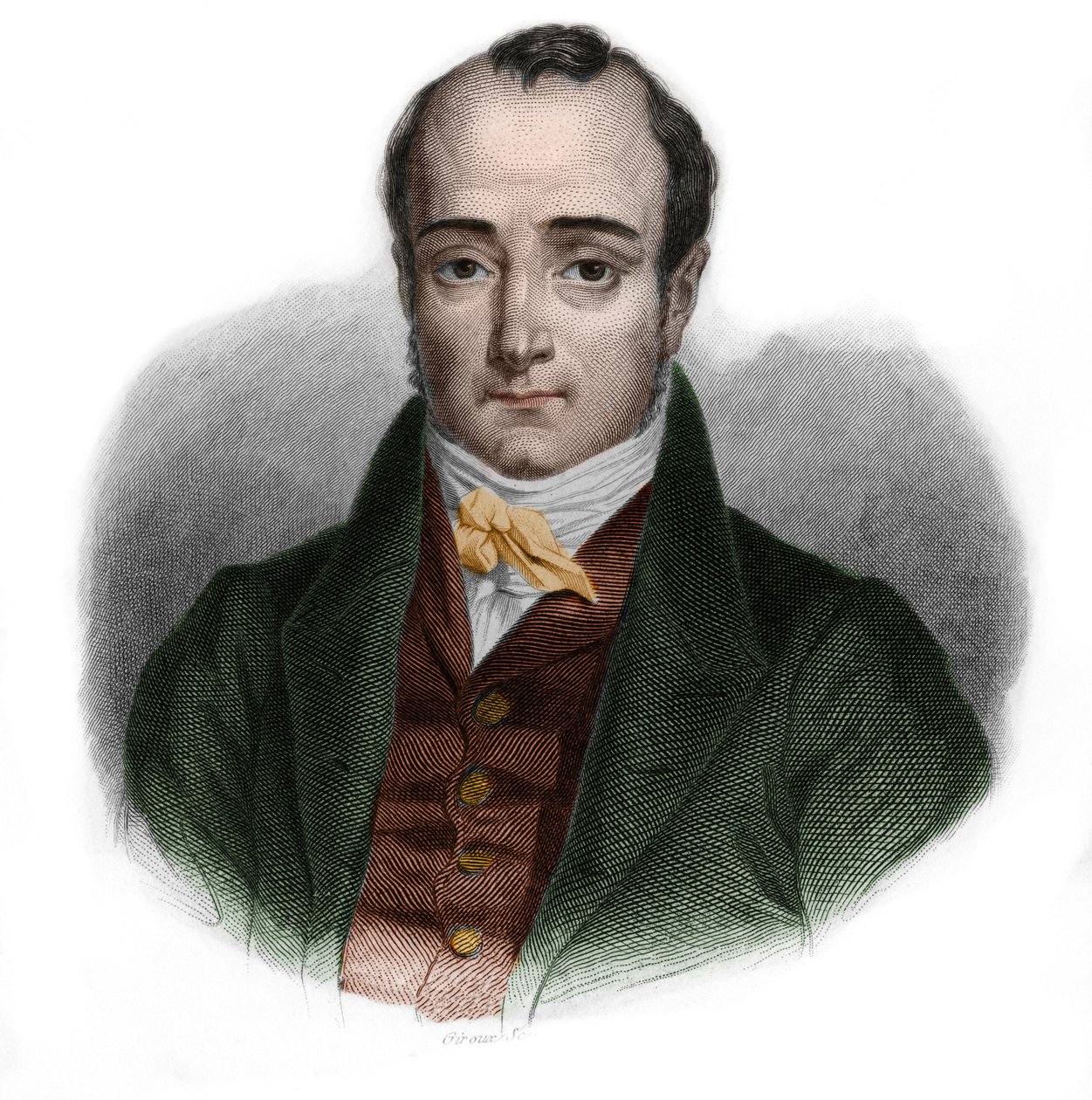 Portret van Paul Jean Pierre Sauzet (1809-1876), Franse politicus. in 