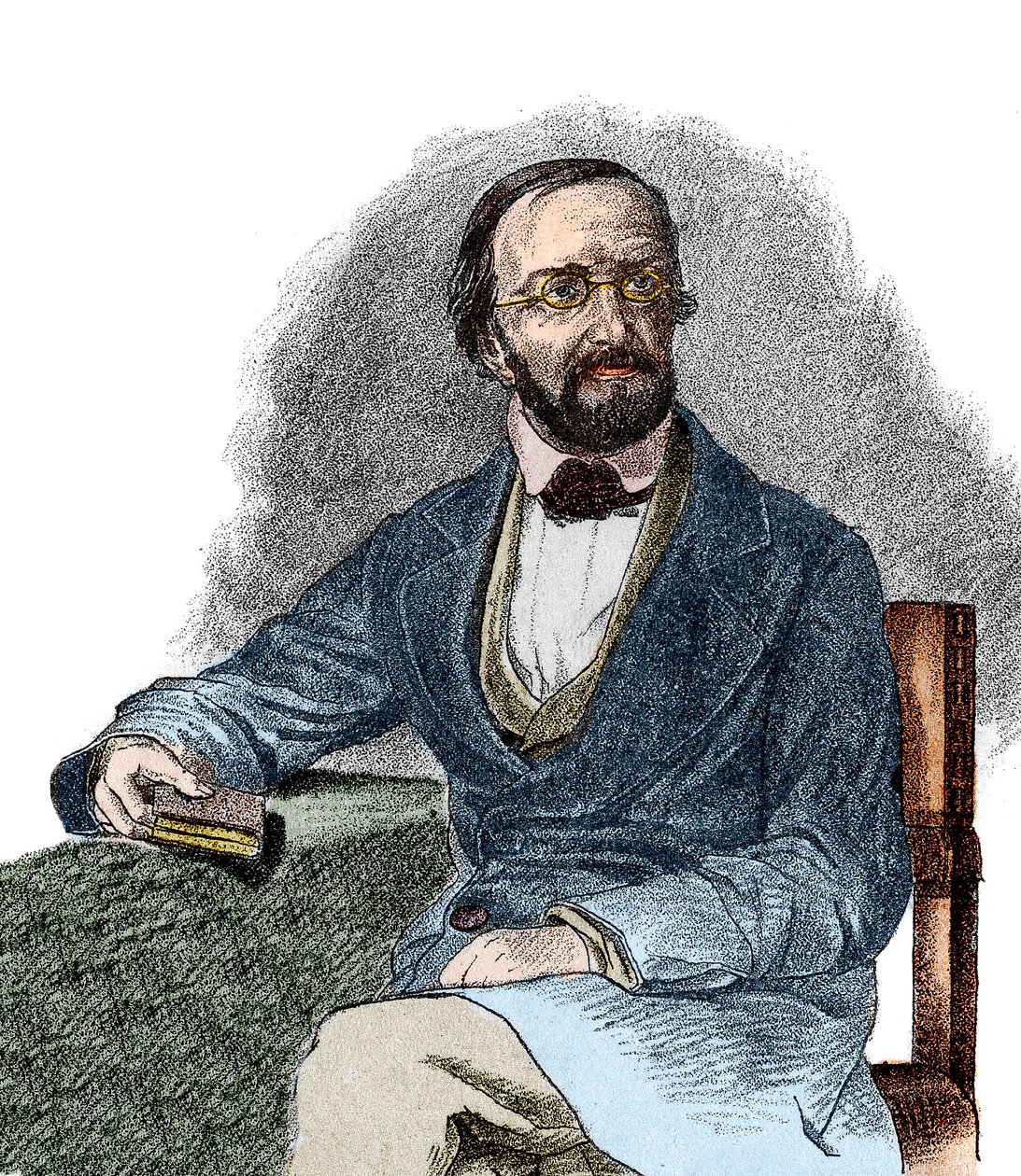 Portret van Peter Gustav Dirichlet, Duitse wiskundige door French School