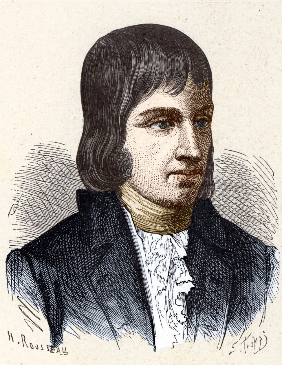 Portret van Philippe Lebon (1769 - 1804), Franse ingenieur en chemicus (uitvinder van gasverlichting) - in 