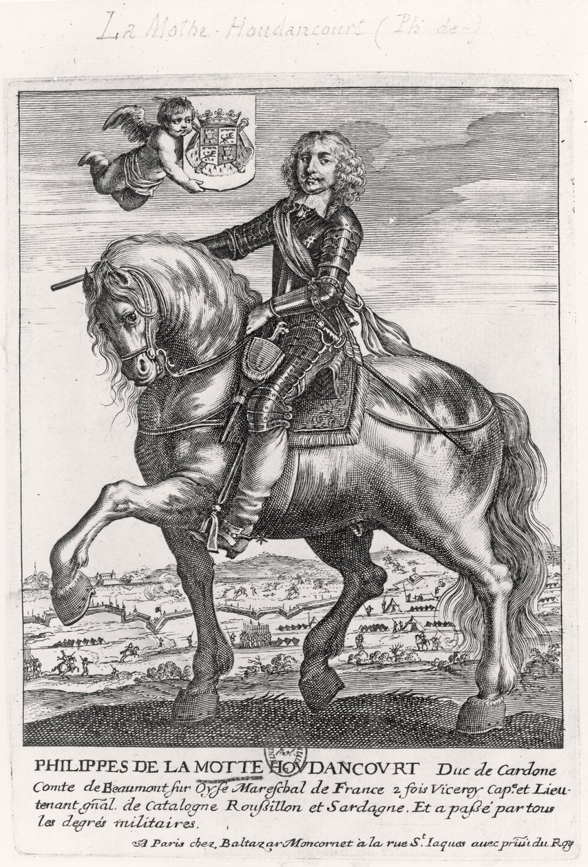 Portret van Philippe de La Mothe Houdancourt (1605-57) door French School