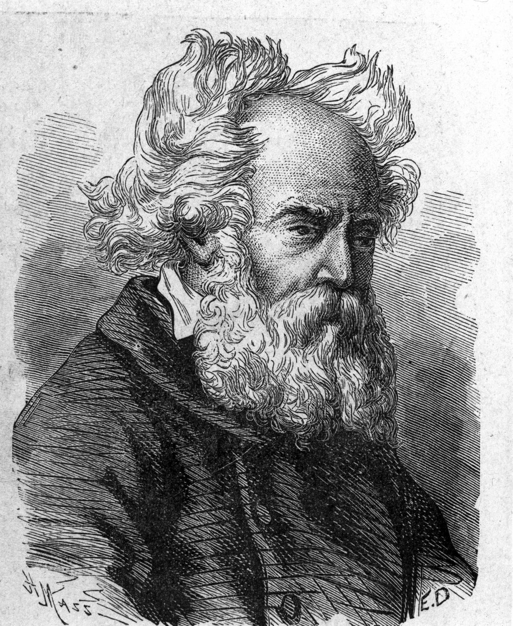Portret van Pierre-Louis-Frederic (Pierre Louis Frederic) Sauvage (1785-1857), Franse uitvinder van de schroef - in 