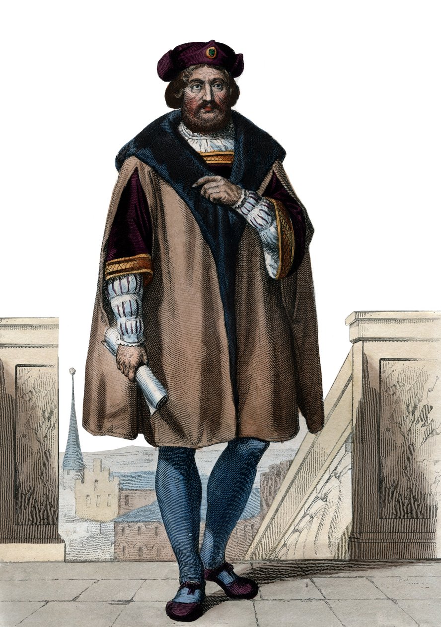 Portret van Pierre de Ronsard (1524-1585), Franse dichter door French School