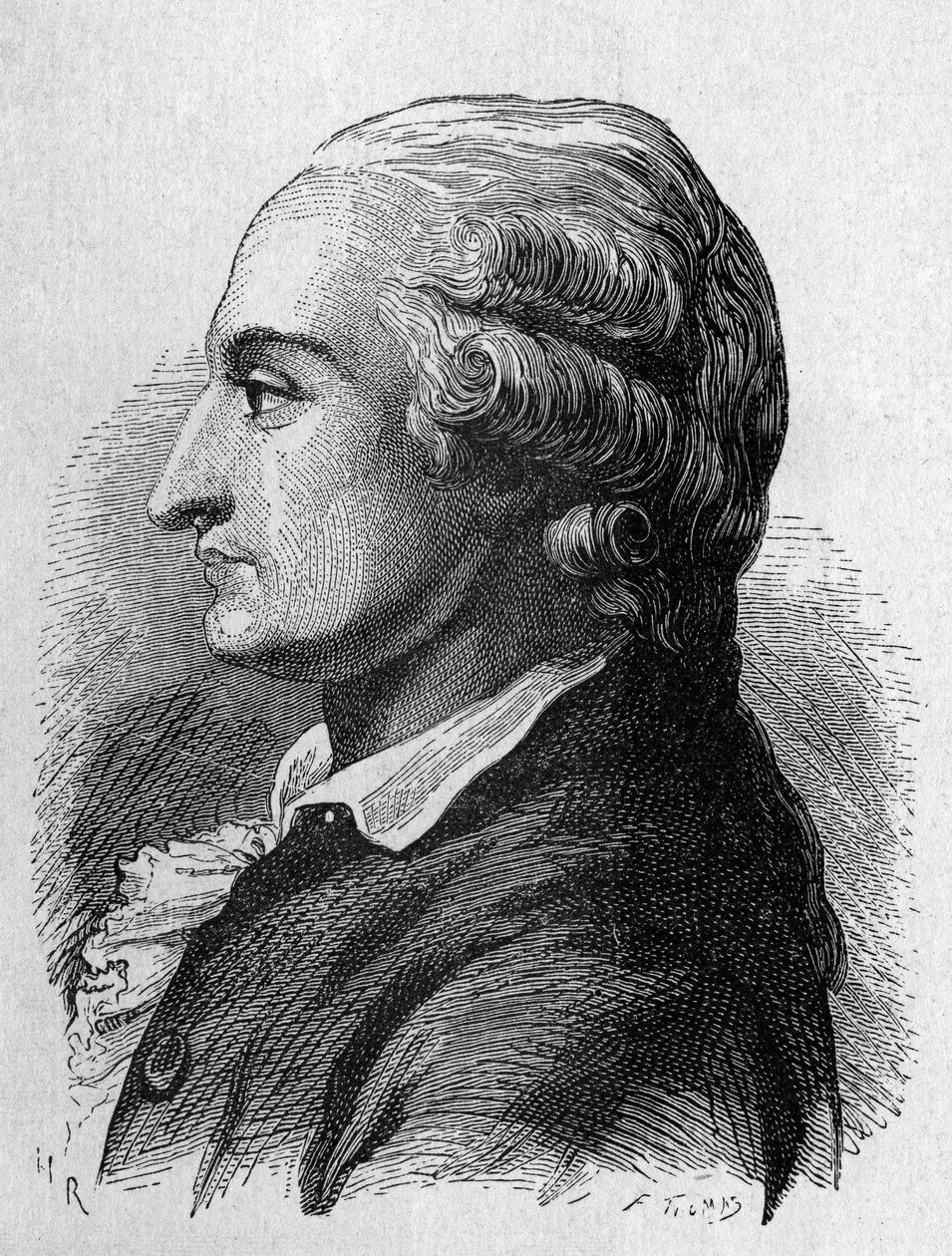 Portret van Pilâtre de Rozier (1756 - 1785), Franse natuurkundige en luchtvaartkundige (eerste reis in een heteluchtballon) - in 