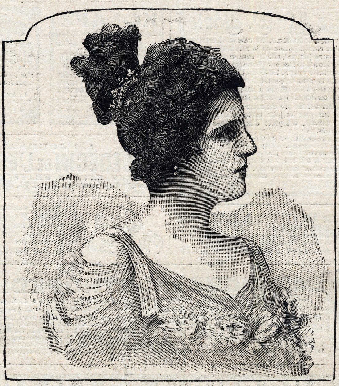 Portret van prinses Caraman-Chimay (Clara Ward - 1873 - 1916) door French School