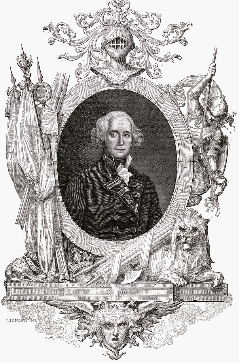 Portret van Richard, Graaf Howe (1726-99) Engelse marineofficier door French School
