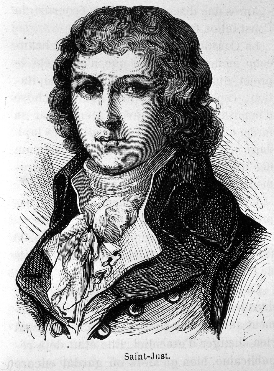 Portret van Saint-Just (1767 - 1794) - in 
