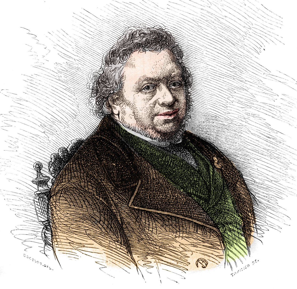 Portret van Saintine (Xavier Boniface de Saintine) door French School