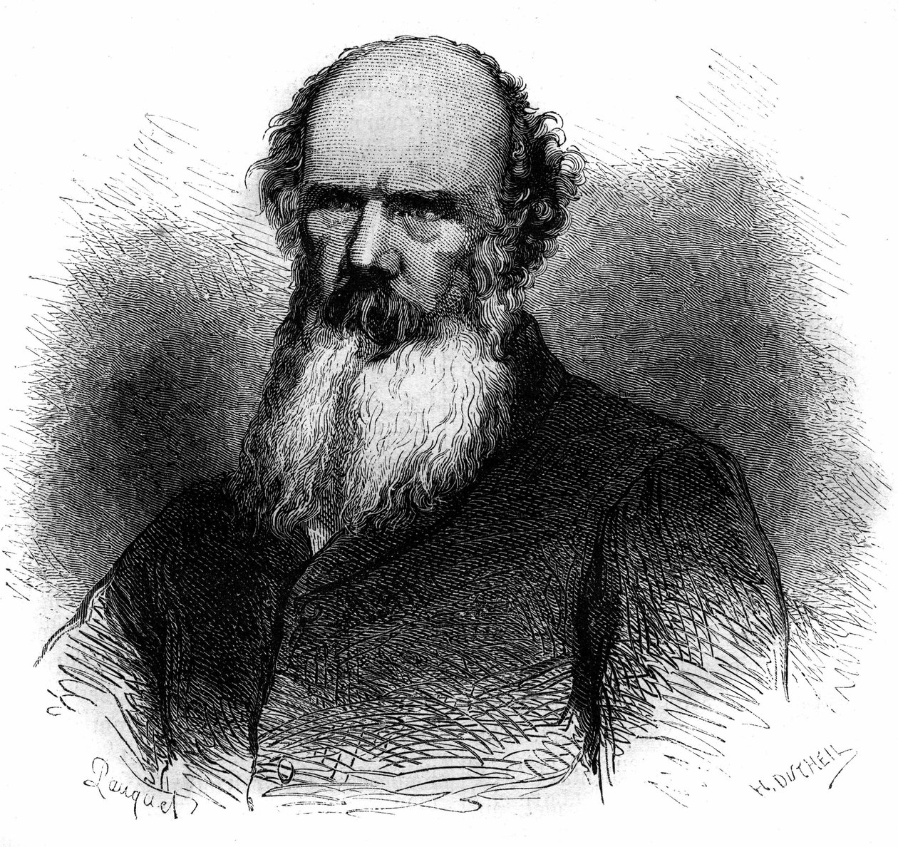 Portret van Samuel Charters Macpherson (1806-1860), Britse soldaat en politicus. Gravure uit 1868. door French School
