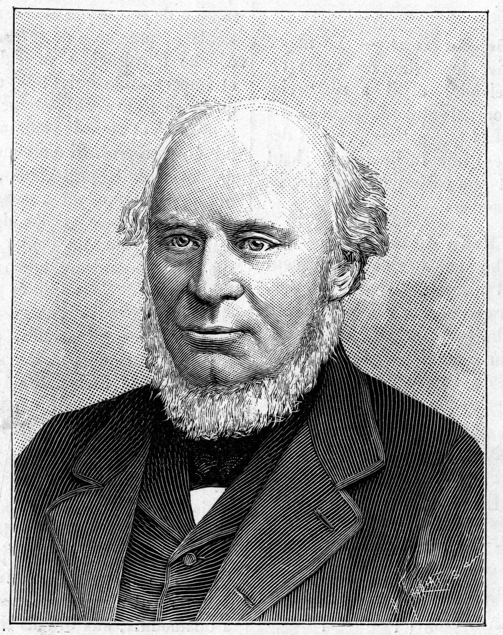 Portret van Sir John Fowler (1817-1898) Engelse ingenieur door French School