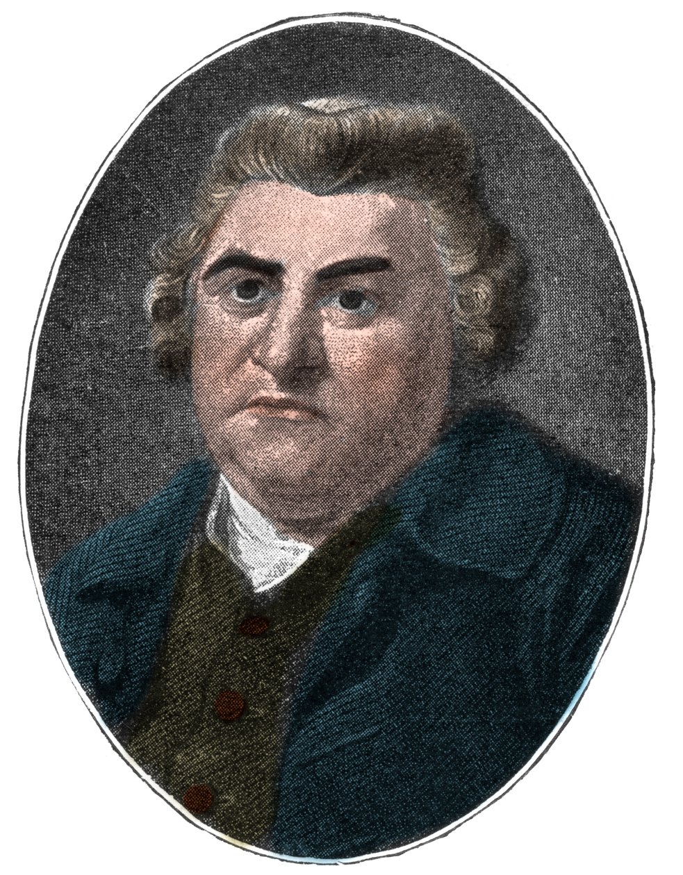Portret van Thomas Warton (1728-1790) Engels literair historicus, criticus en dichter. 19e eeuw. door French School
