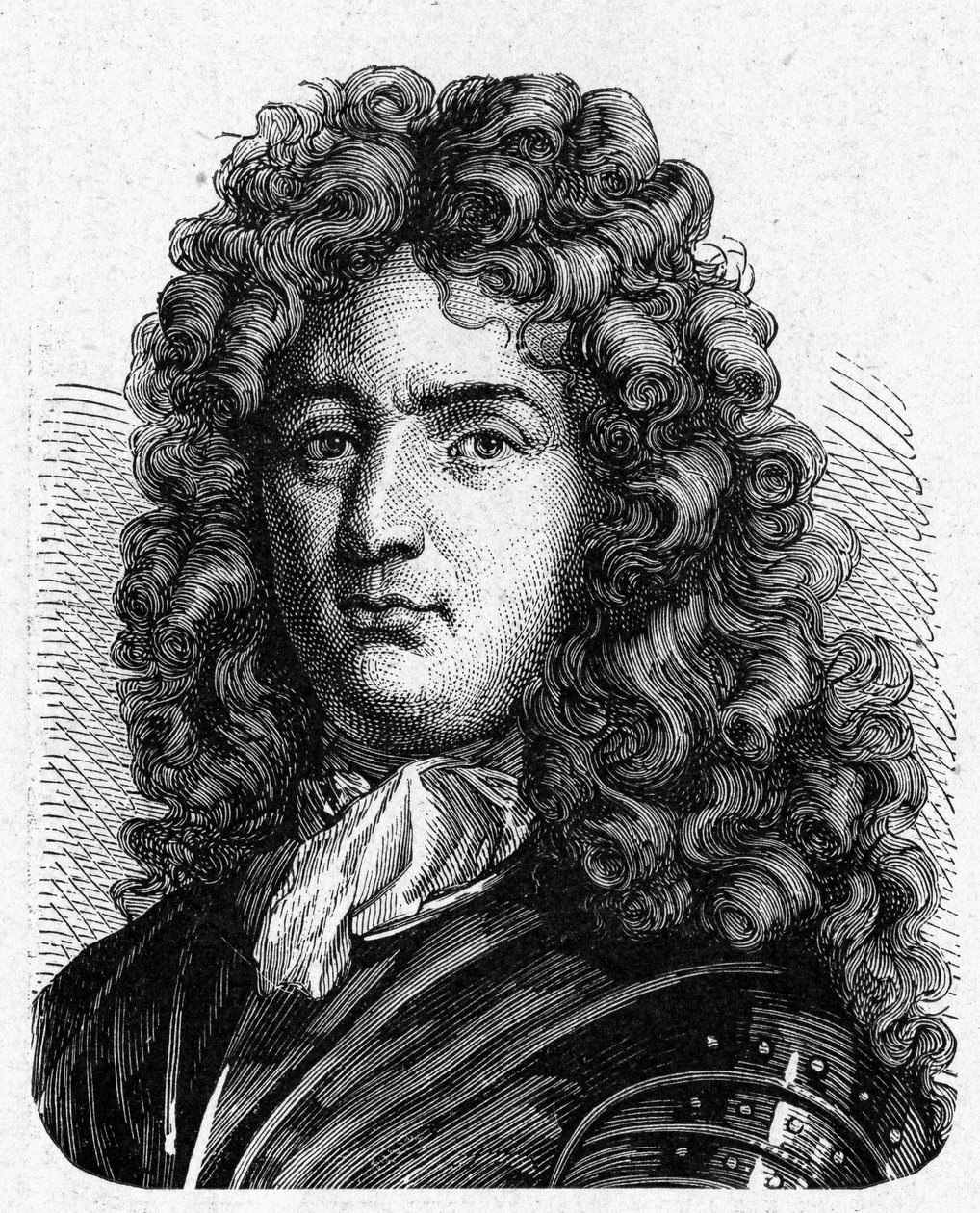 Portret van Vauban (1633 - 1707). (Sébastien Le Prestre de Vauban) (Maréchal de France en militair ingenieur) - in 