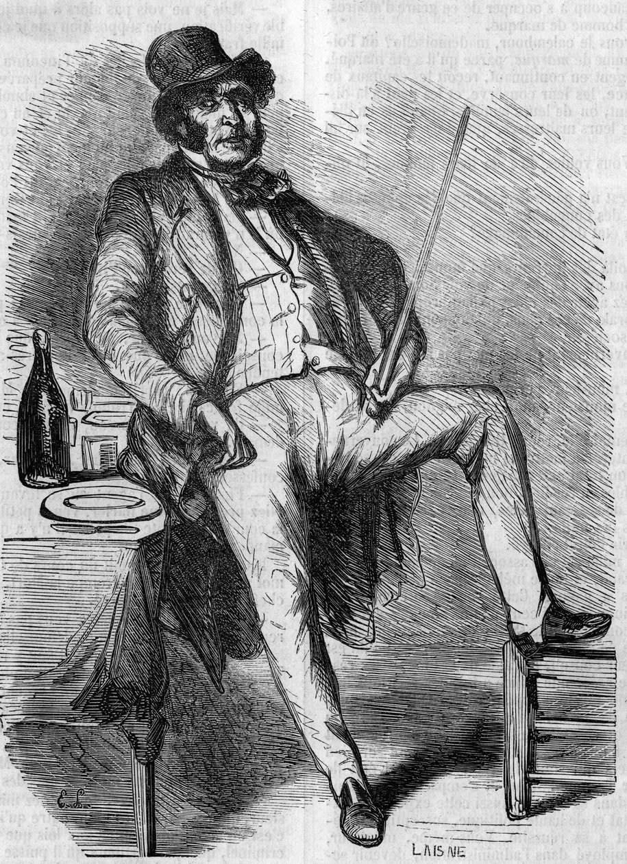 Portret van Vautrin, personage uit de roman 