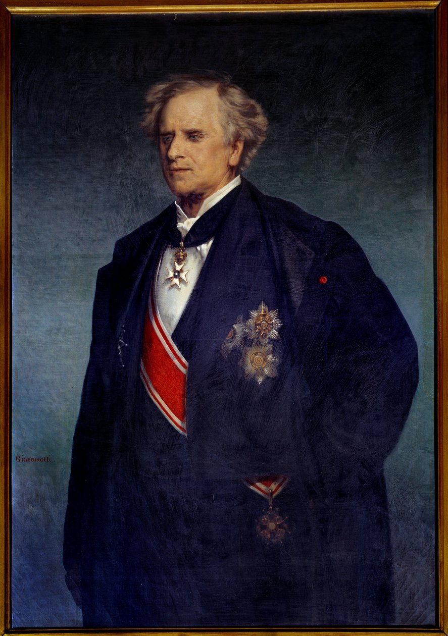 Portret van astronoom en politicus Urbain le Verrier (1811-1877) door French School