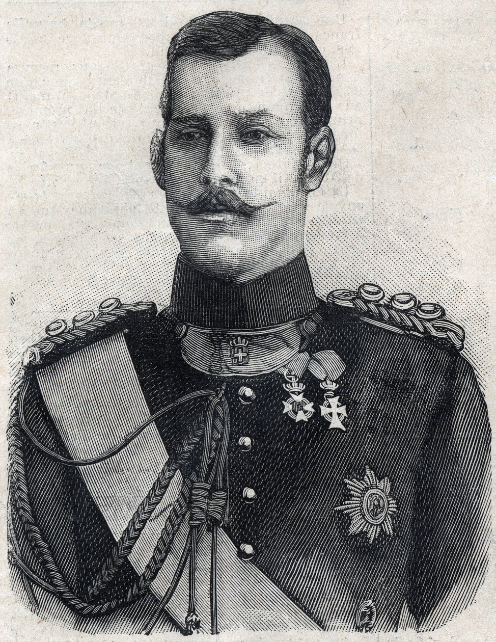 Portret van de Kroonprins van Griekenland (die George I van Griekenland werd) door French School