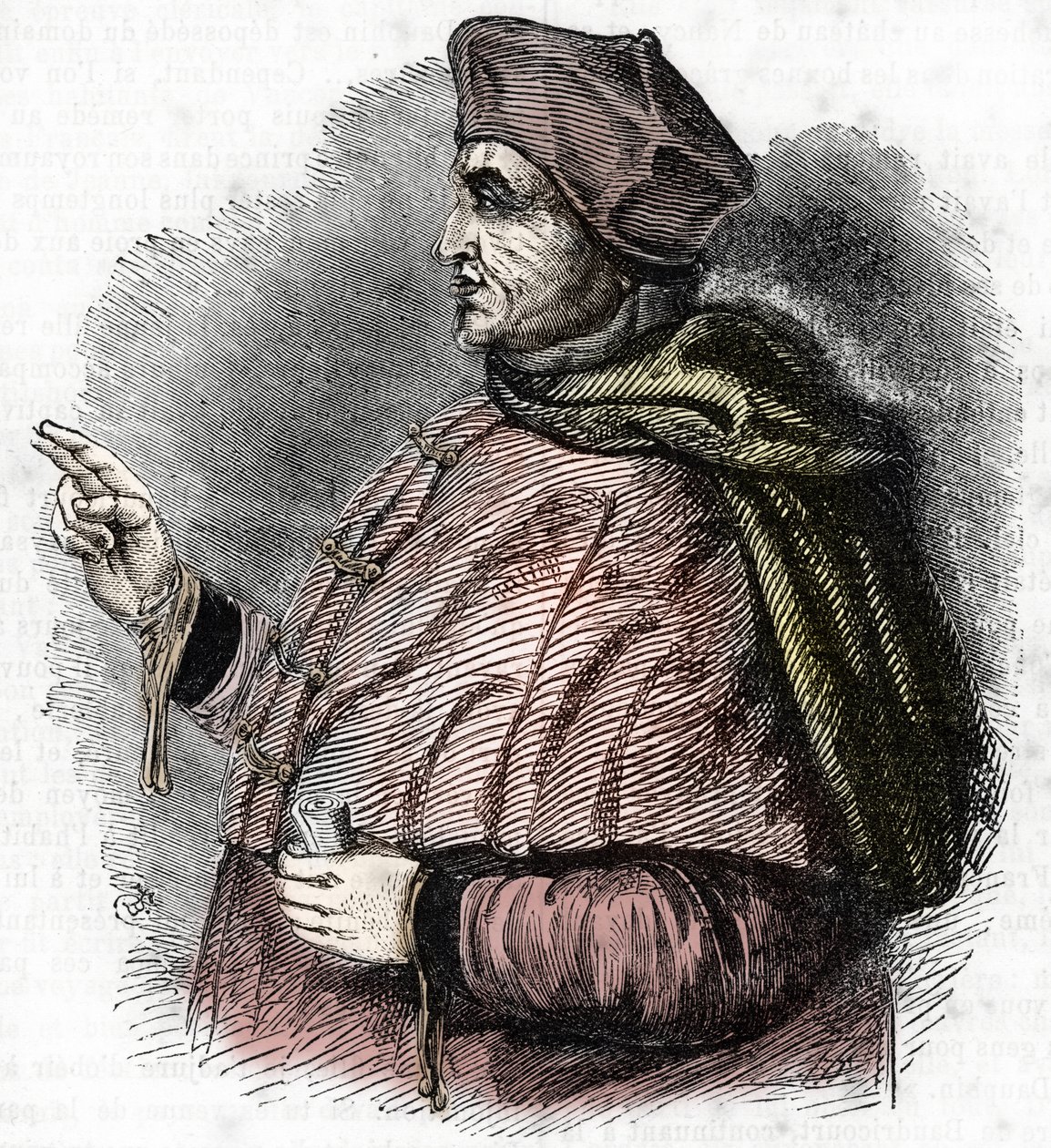 Portret van de bisschop Pierre Cauchon (1371-1442) door French School