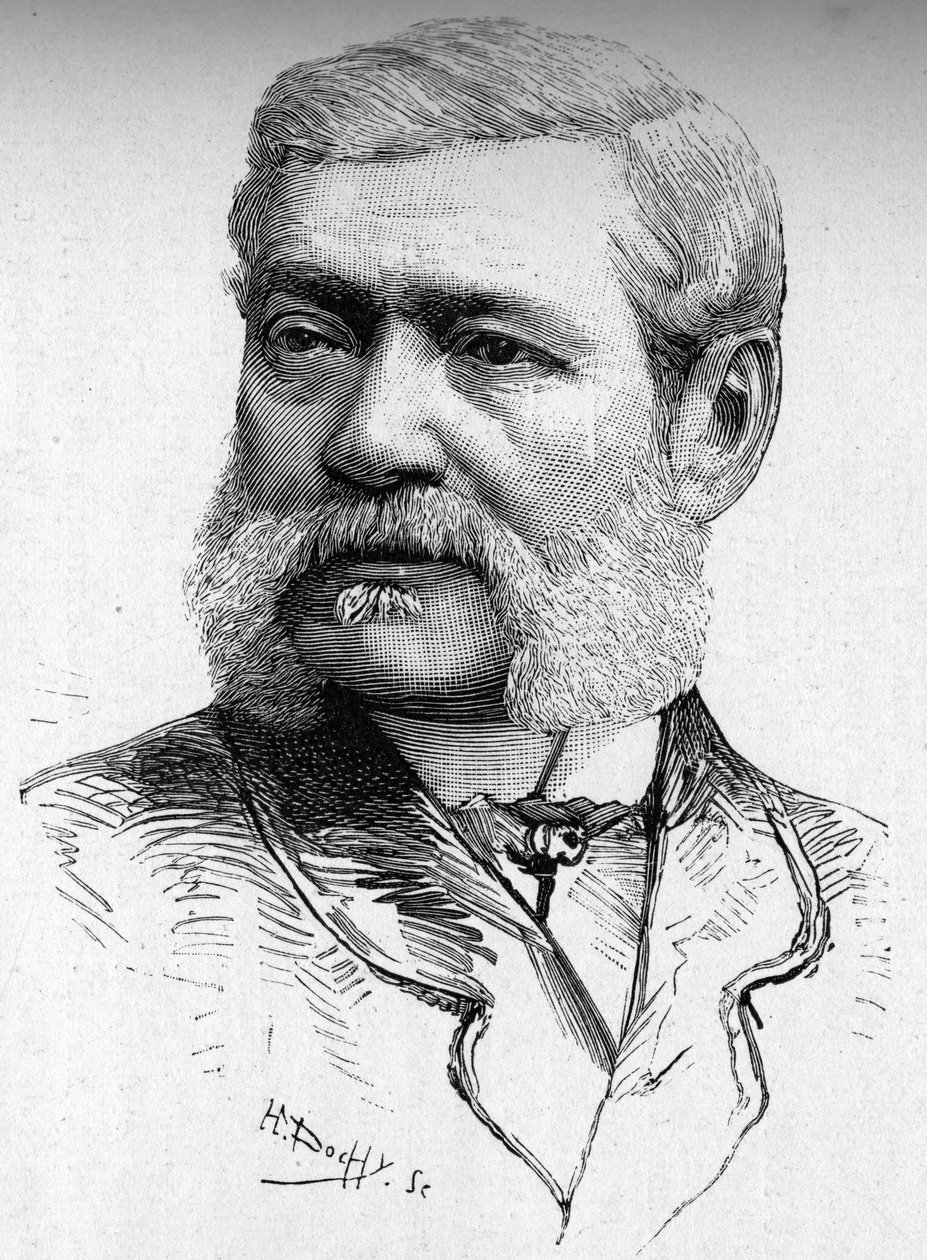 Portret van de houtsnijder, Graaf Colonna Cesari (1825-1887). door French School