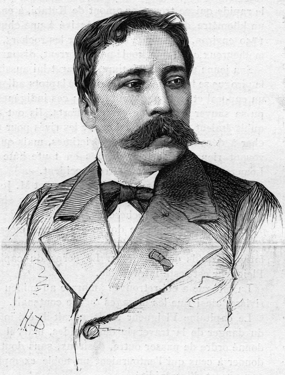Portret van de schilder James Bertrand (1825-1887). door French School