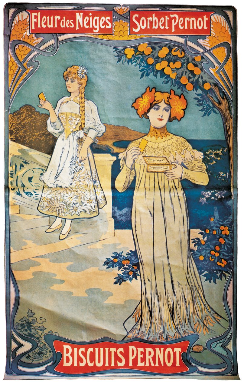 Poster die Pernod biscuits adverteert, 1897 | Kunstafdruk
