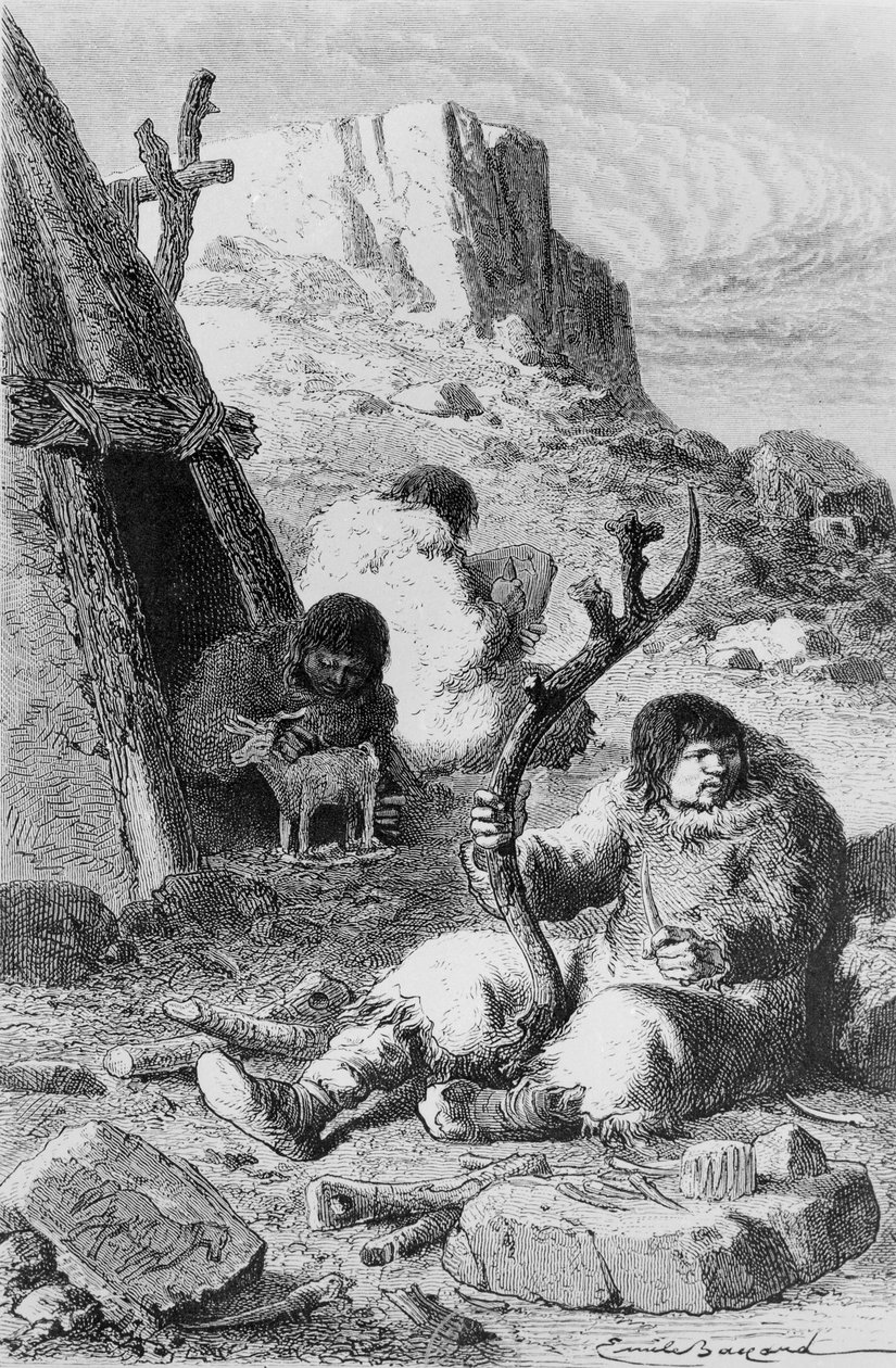 Prehistorische kunstenaars, uit L