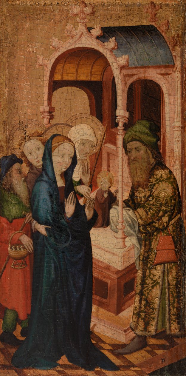 Presentatie van Christus in de Tempel, 1400 door French School