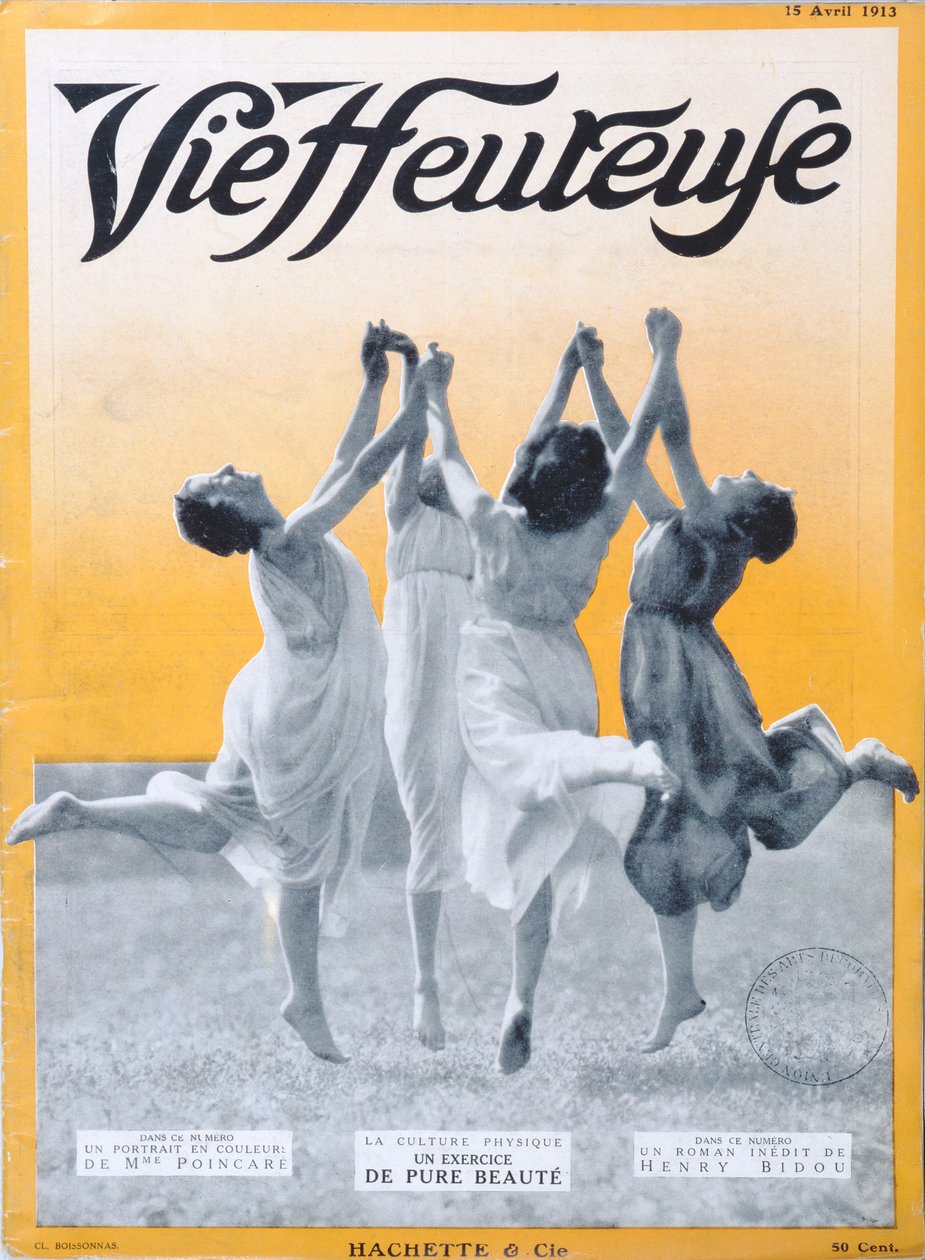 Pure Schoonheidsoefening, omslagillustratie van Vie Heureuse, 15 april 1913 door French School