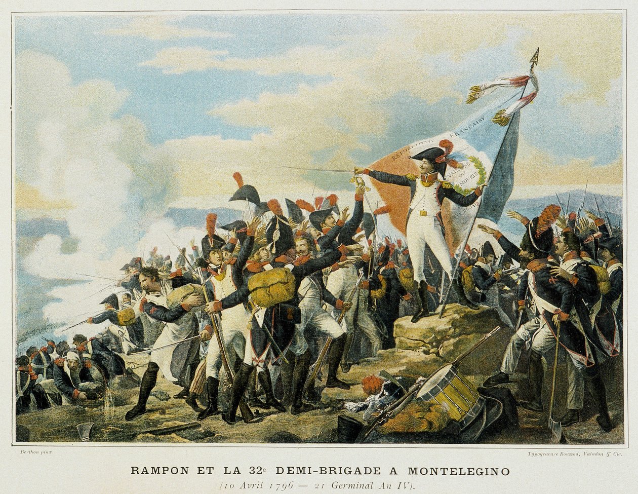 Rampon en de 32e halve brigade bij Monelegino, 10 april door French School