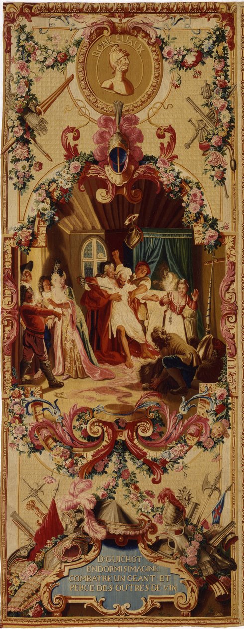 Regence Gobelins wandtapijt met het verhaal van Don Quichot, 1717-18 door French School