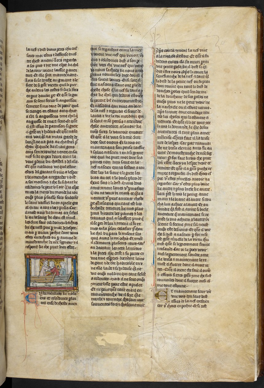 Koninklijke MS 14 E. III, f.58r, illustratie uit 
