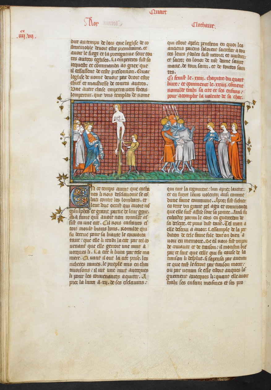 Royal MS 16 G. VI, Dood van Romhilda, Romhilda