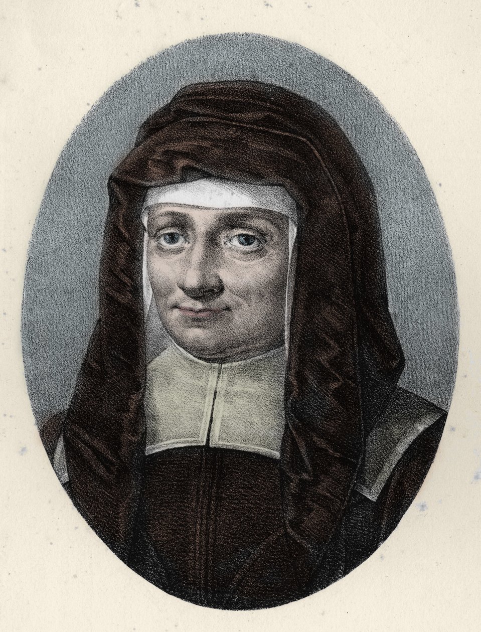 Saint Louise de Marillac, weduwe van Antoine le Gras (1591 - 1660) door French School