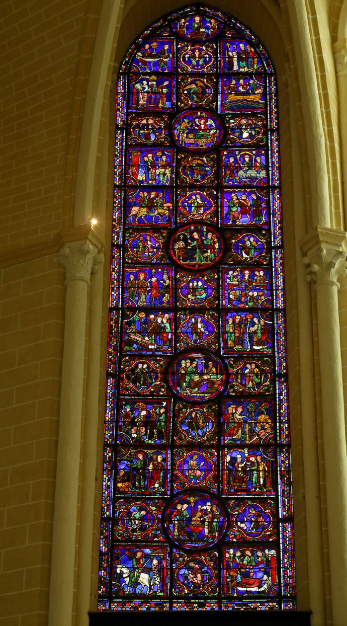 Scène uit het Leven van St. Martin, Chartres Kathedraal door French School
