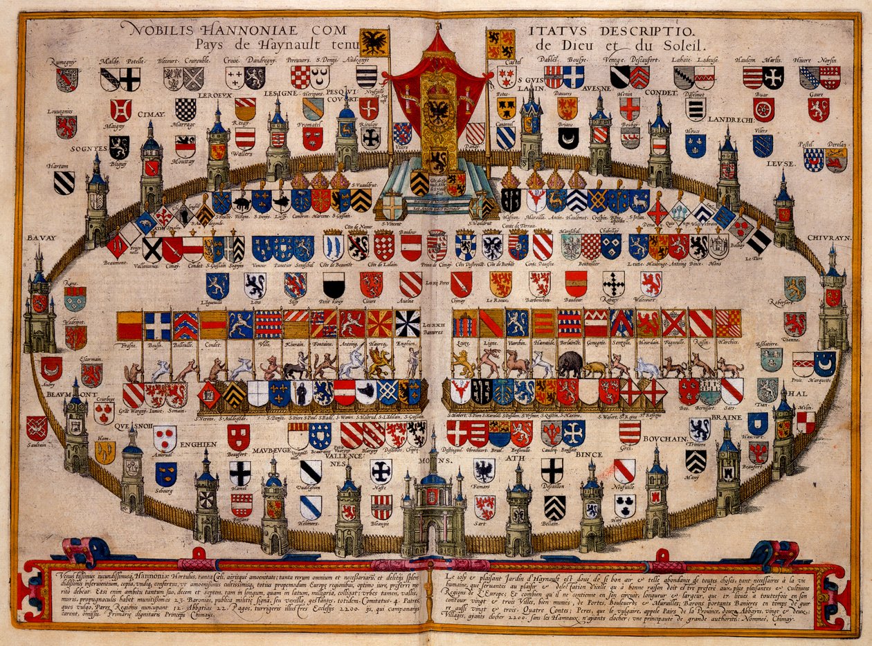 Schematisch overzicht van de sociale samenstelling van de provincie Henegouwen door French School