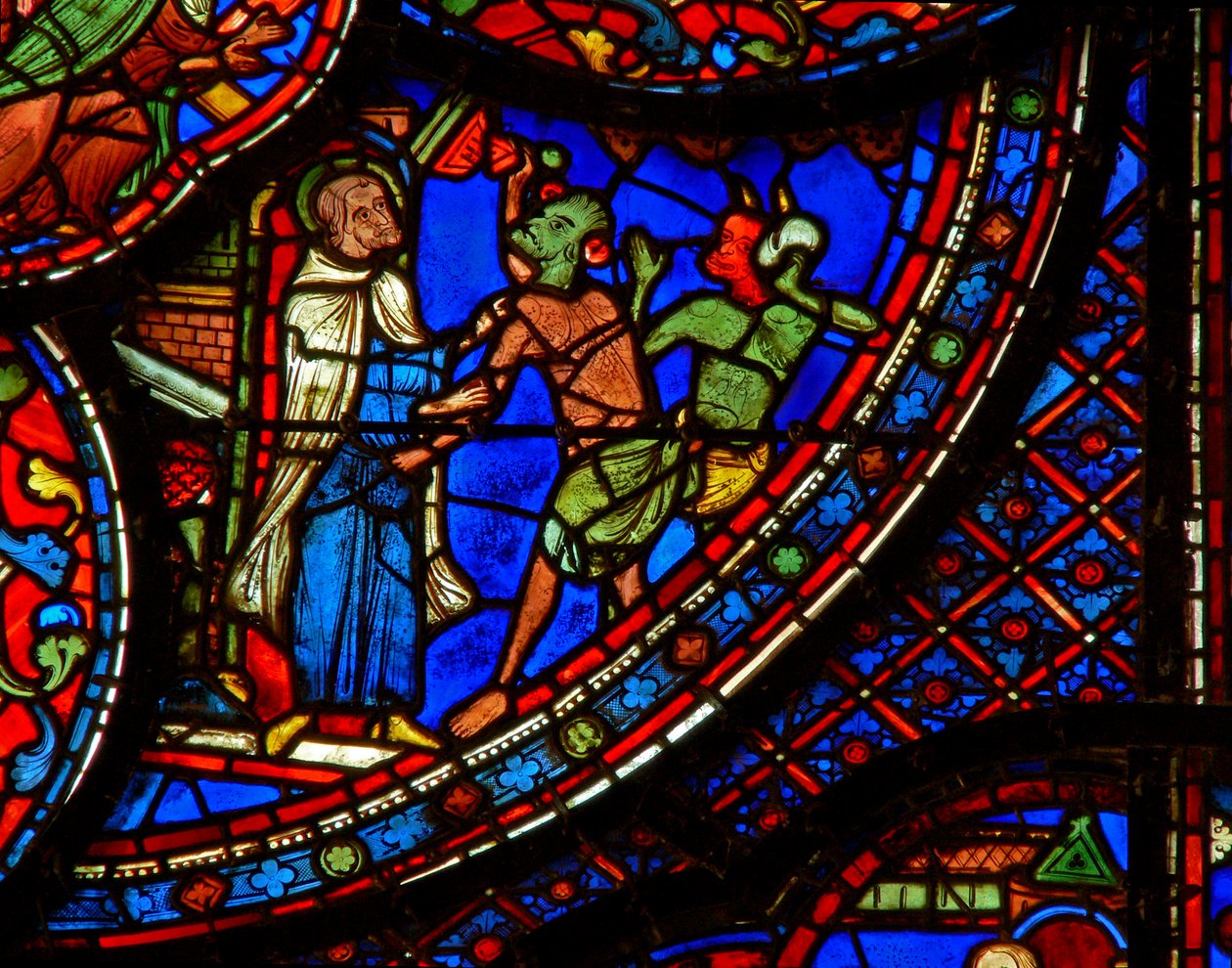 St. Antonius: aangevallen door demonen door French School