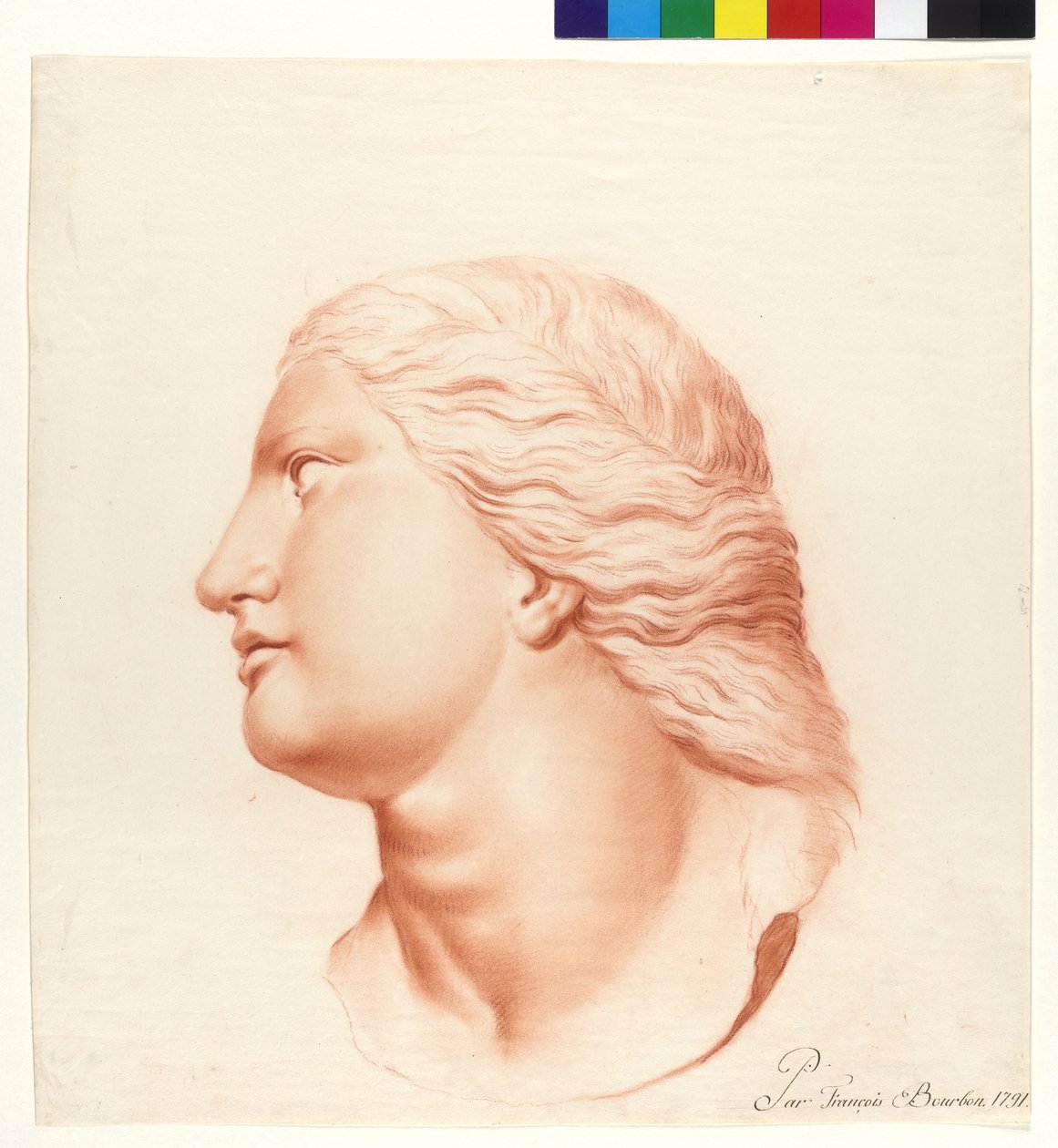 Studie gebaseerd op standbeeld (dochter van Niobe) door French School