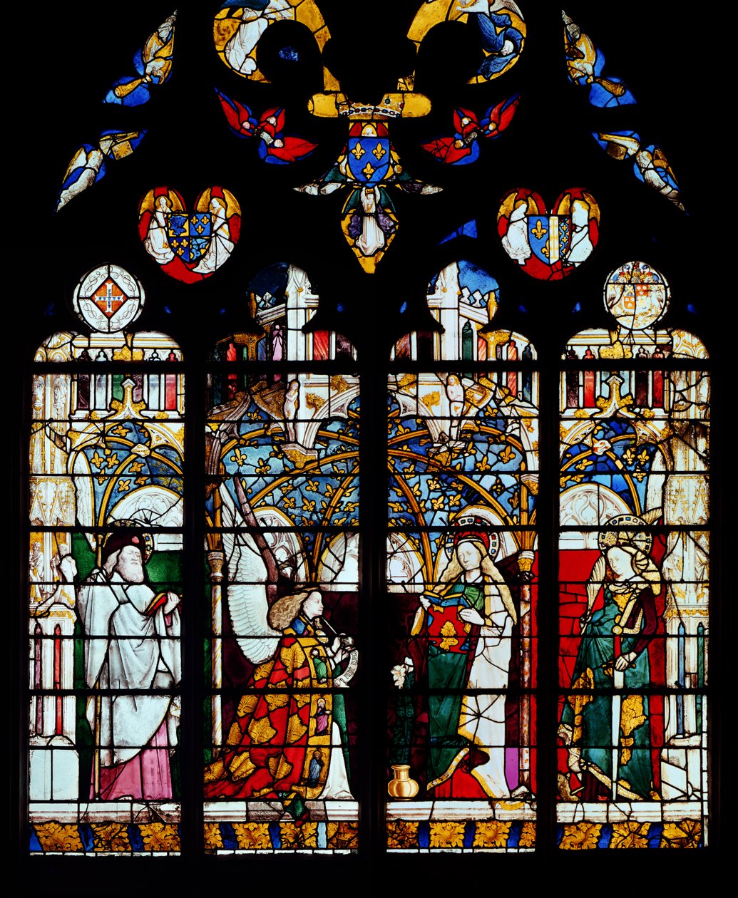 De Annunciatie, uit de kapel van Jacques Coeur door French School