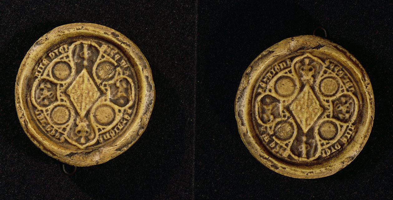Het wapen van Jeanne de Penthievre (1319-84) Hertogin van Bretagne en Gravin van Goello, 1369 door French School