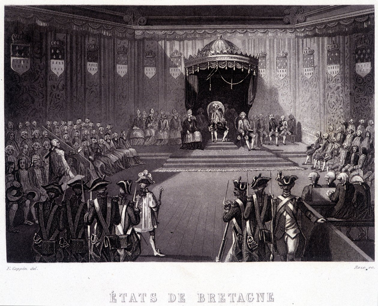 De Vergadering van de Staten-Generaal van Bretagne en Vendée door French School