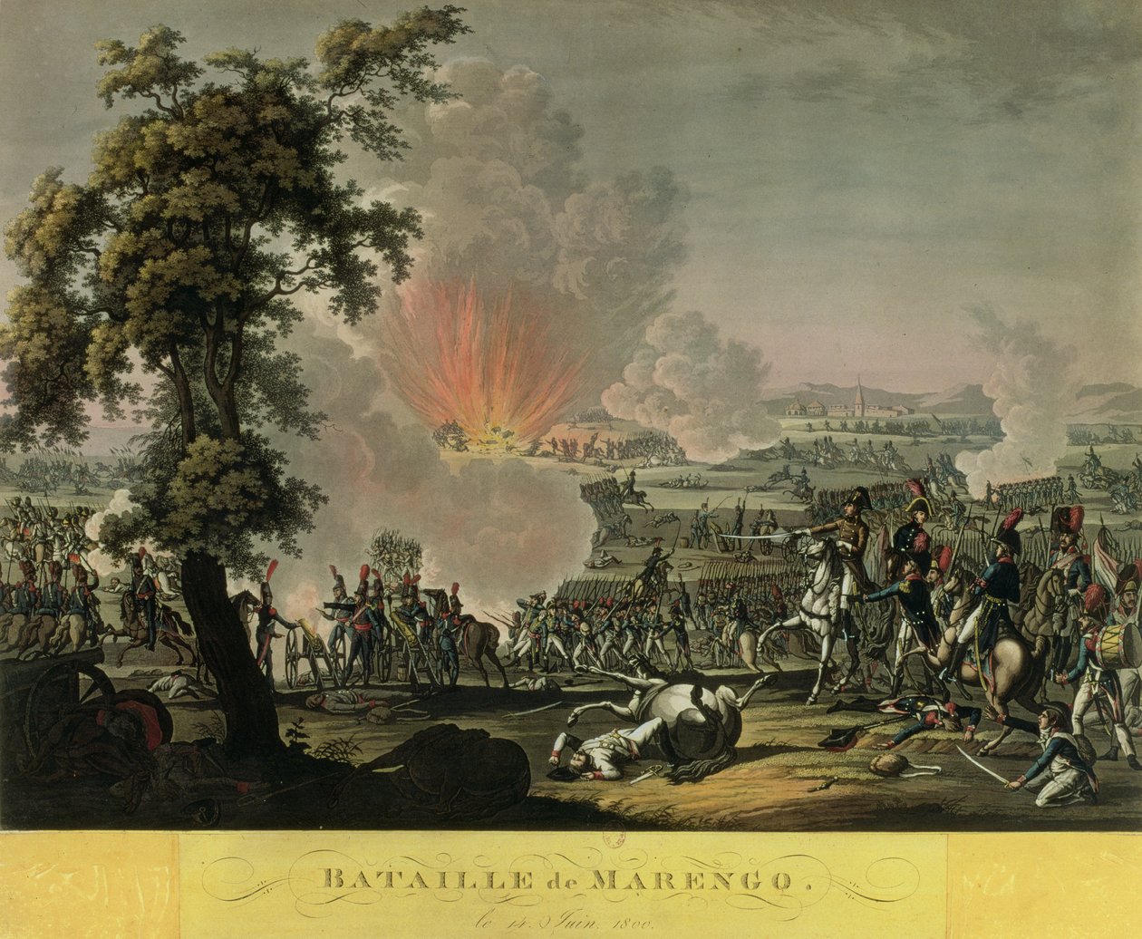 De slag bij Marengo, 14 juni 1800 door French School