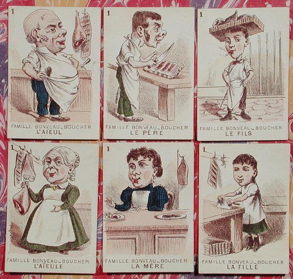 De slagersfamilie uit een 