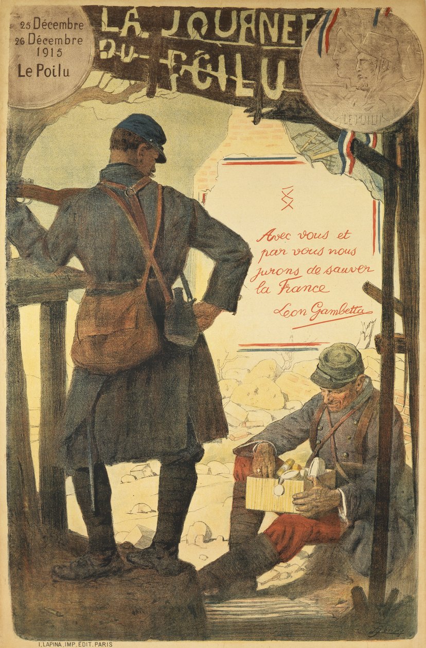 De dag van de Poilu, 25-26 december 1915 door French School