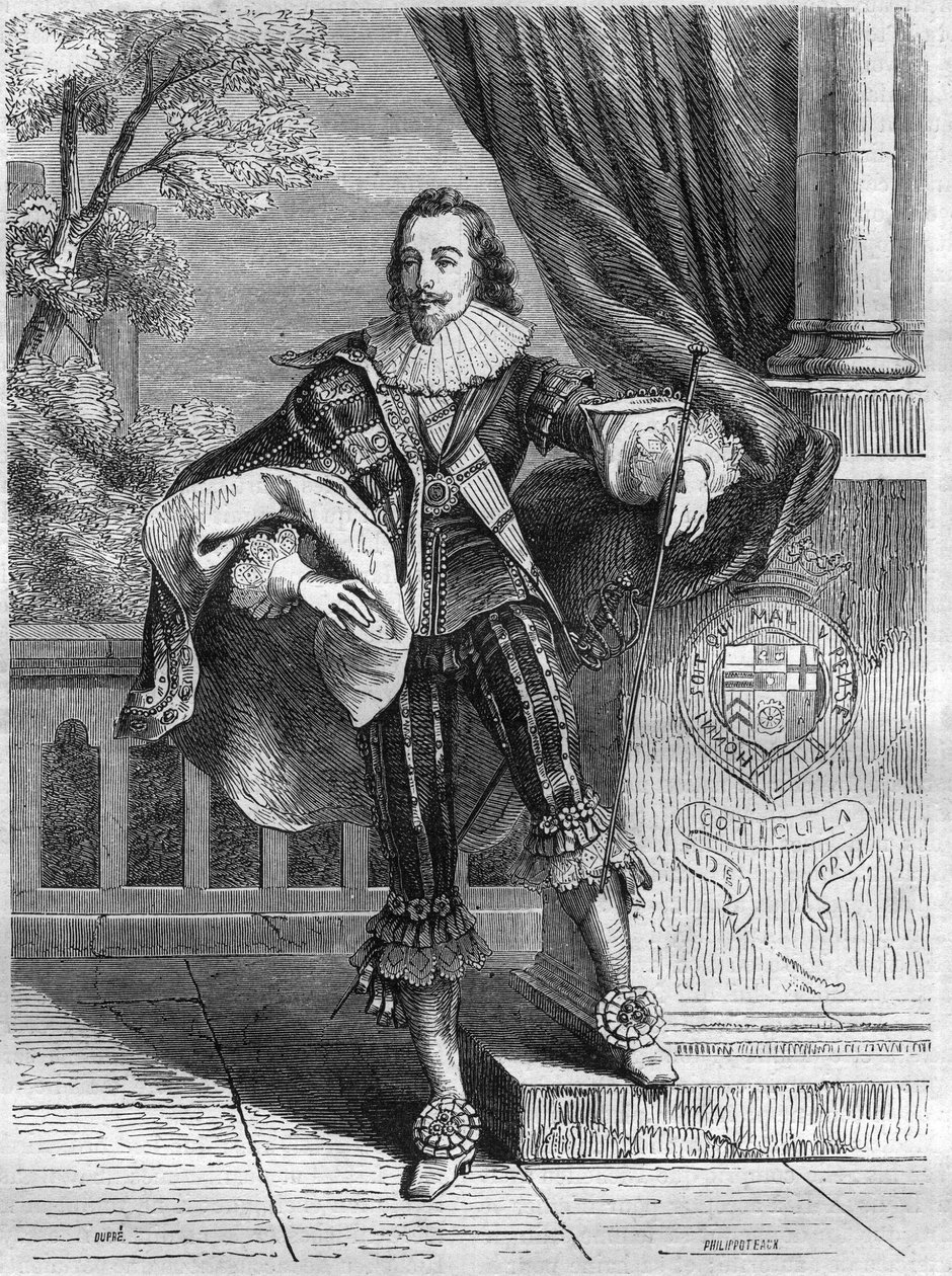 De Hertog van Buckingham (George Villiers) door French School
