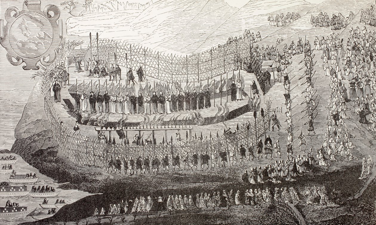 Het grote martelaarschap van Nagasaki, 1622, uit 